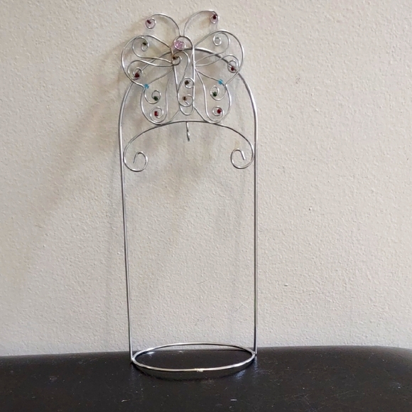 Silver Butterfly Stand - Picture 1 of 3